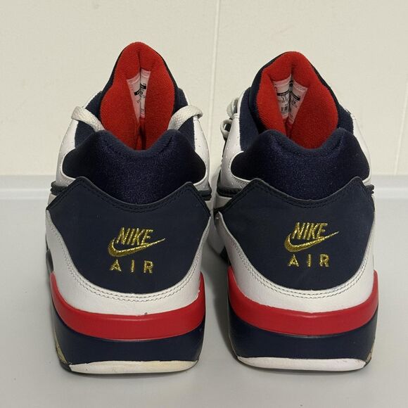 Nike Air Force 180 Shoes Mens Size 11 White Navy Red Olympic Retro Basketball - Picture 5 of 14